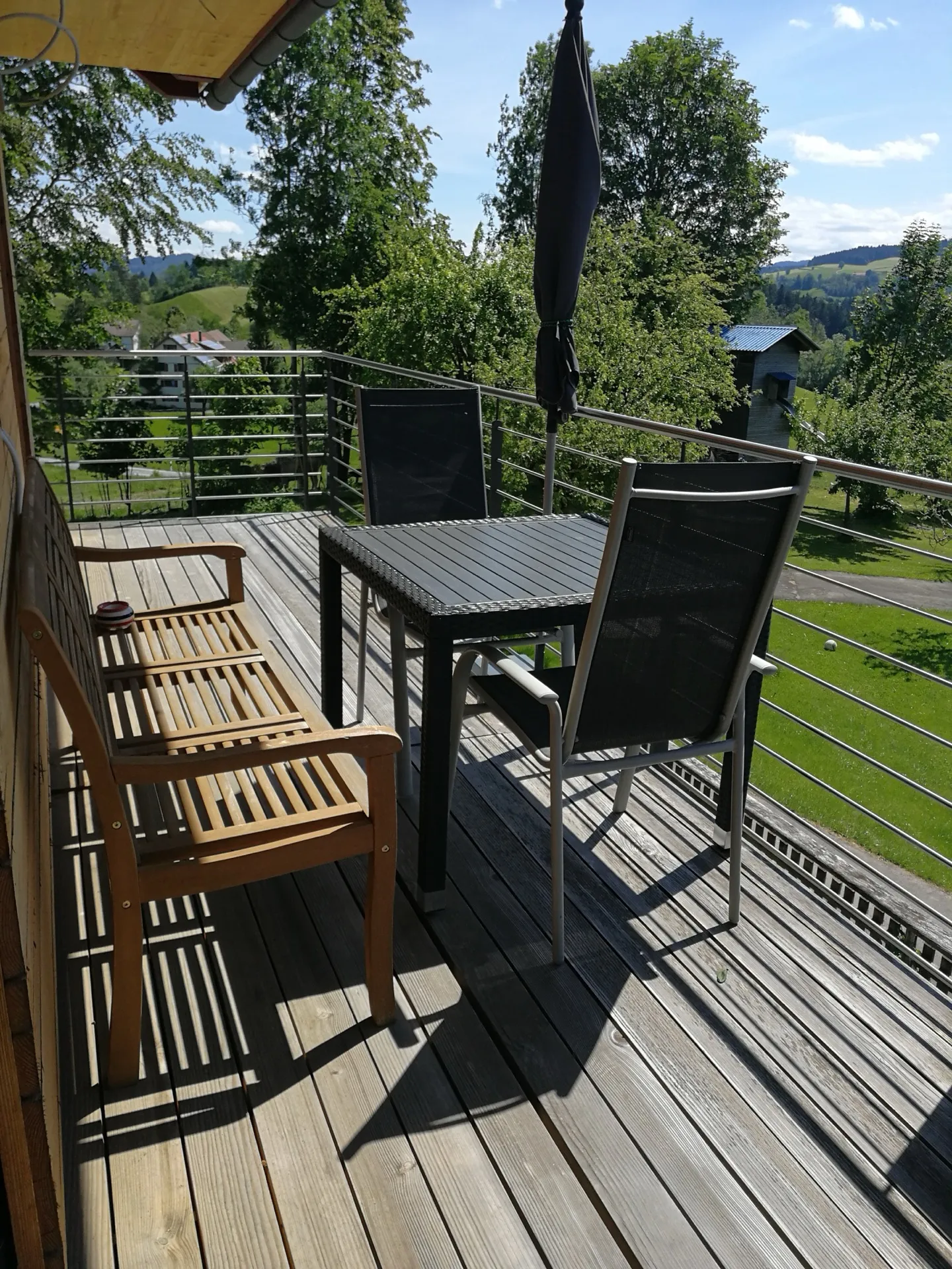 Balkon der Wohnung Alpenblick mit Blick in die Berge